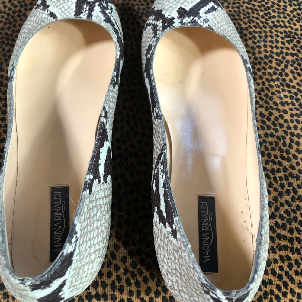 Gorgeous Python print Marina Rinaldi flats! - Picture 9 of 16